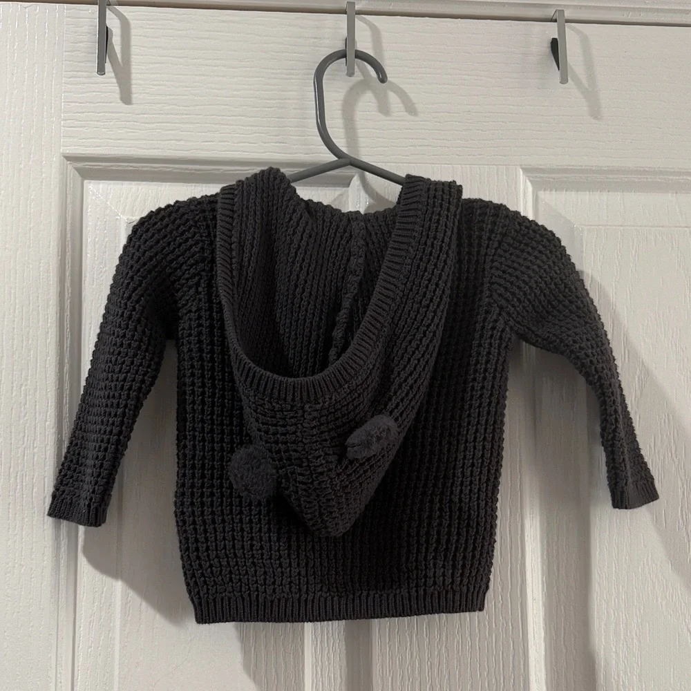 Carter's baby Knit Sweater with hoodie features cute little bear ears